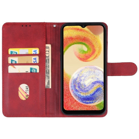 Чехол-книжка EsCase Leather для Samsung Galaxy A05 - красный
