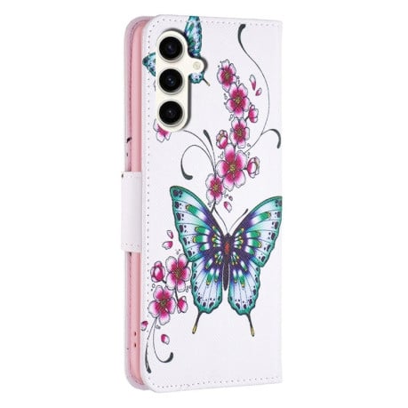 Чохол-книжка Colored Drawing Pattern для Samsung Galaxy S23 FE 5G - Butterfly