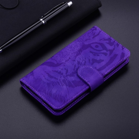 Чохол-книжка Tiger Embossing для Xiaomi Redmi A3 - фіолетовий