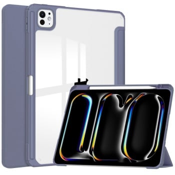 Чохол-книжка Pure Color 3-fold Clear TPU Smart Leather на iPad Pro 13 2024 - Lavender