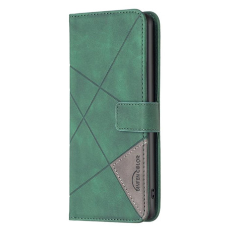 Чохол-книжка Rhombus Texture для на Samsung Galaxy M06 5G / F06 5G - зелений