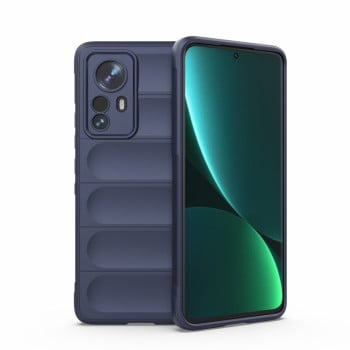 Силиконовый чехол Magic Flannel для Xiaomi 12 Pro - синий