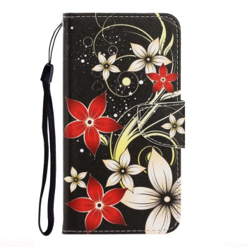 Чохол-книжка Colored Drawing на Xiaomi Redmi Note 11 Pro 5G (China)/11 Pro+ - Red Flower