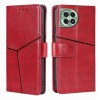 Чехол-книжка Geometric Stitching для OnePlus Ace 3 Pro 5G - красный