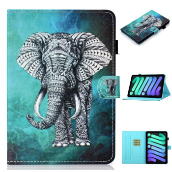 Чохол-книжка Coloured Drawing для iPad mini 7/ mini 6 - Elephant