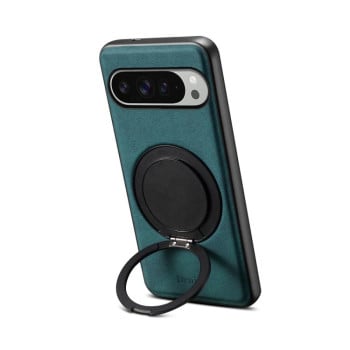 Чохол Denior A14 Skin Feel Rotating Holder MagSafe для Google Pixel 9 Pro XL - синій