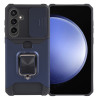 Противоударный чехол Armor Camera Shield для Samsung Galaxy S24+ 5G - синий