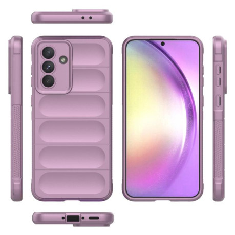 Силіконовий чохол Magic Flannel для Samsung Galaxy A56 5G - фіолетовий