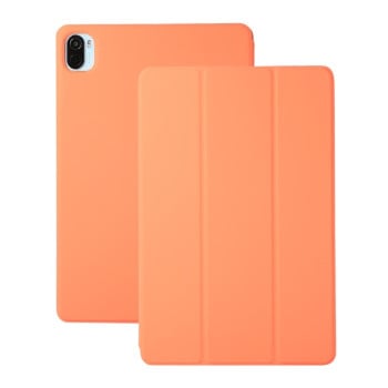 Магнитный чехол-книжка Solid Color Magnetic для Xiaomi Pad 5 / Pad 5 Pro - оранжевый