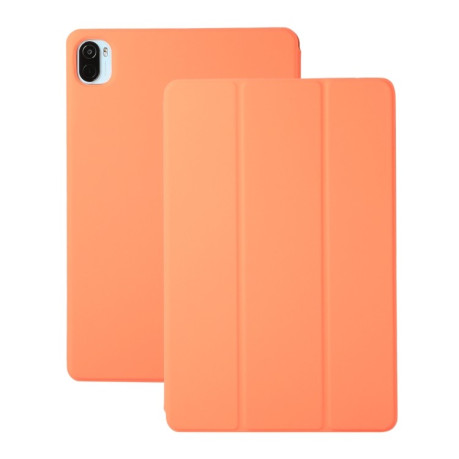 Магнітний чохол-книжка Solid Color Magnetic для Xiaomi Pad 5 / Pad 5 Pro - помаранчевий