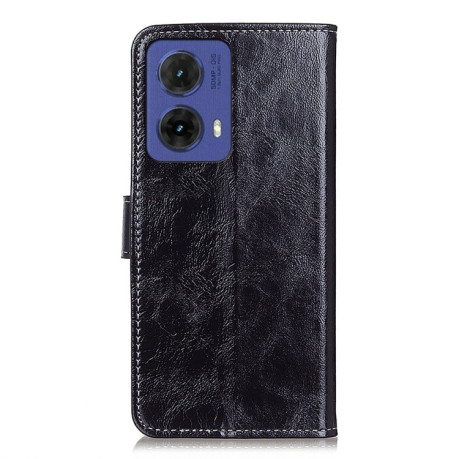 Чехол-книжка Magnetic Retro Crazy Horse Texture на Motorola Moto G85 - черный