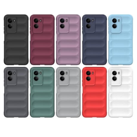 Силиконовый чехол Magic Flannel на Xiaomi Poco M7 4G 169mm - черный