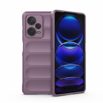 Силиконовый чехол Magic Flannel для Xiaomi Redmi Note 12 Pro+ 5G - фиолетовый