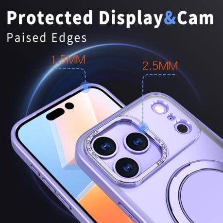Чехол Kalebol с подставкой 360 и MagSafe на iPhone 17 Pro - фиолетовый