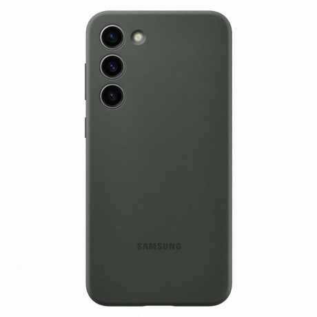 Оригинальный чехол Samsung Silicone Cover Rubber для Samsung Galaxy S23 Plus - khaki (EF-PS916TGEGWW)