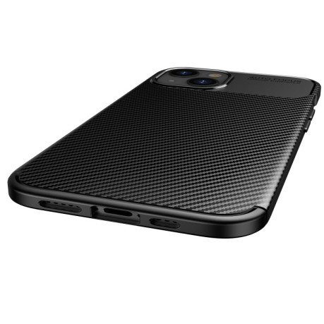 Ударозахисний чохол HMC Carbon Fiber Texture на iPhone 13 mini - чорний