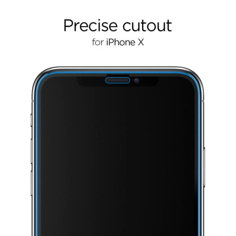 Комплект 3d захисне скло Spigen Glass Fc 2-Pack для iPhone 11 Pro /Xs/X Black