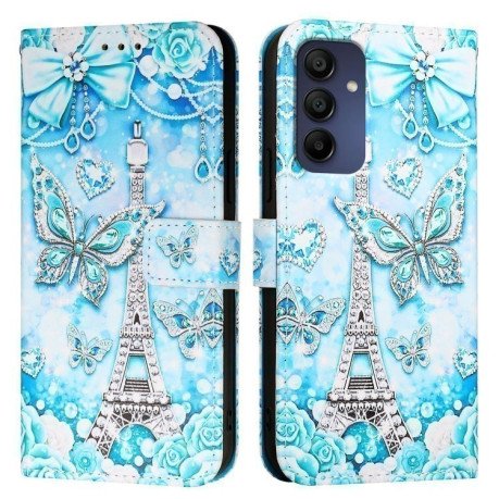 Чехол-книжка Colored Drawing Pattern Plain Weave Leather для Samsung Galaxy A16 5G - Butterfly