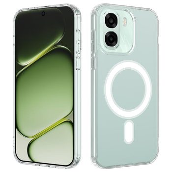 Чохол Clear Case з MagSafe гібрид твердого і м'якого матеріалу на OPPO A6x / A6t / K14x / A6k 5G Global — прозорий