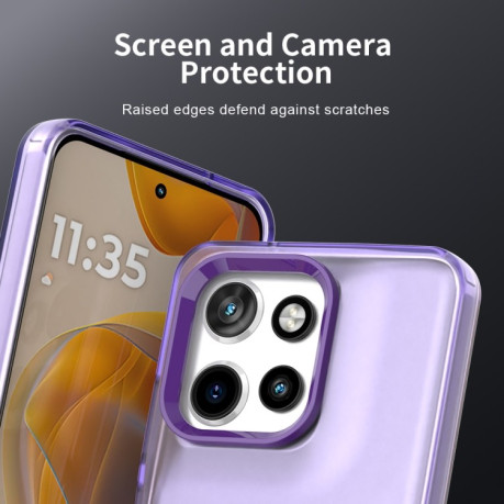 Противоударный чехол Candy Series для Motorola Edge 50 Neo 5G - фиолетовый