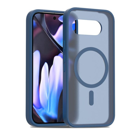 Противоударный чехол Skin Feel TPU Hybrid PC MagSafe для Google Pixel 9a - синий