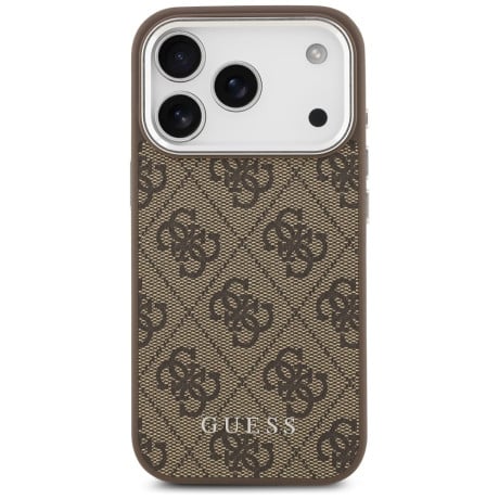 Оригінальний чохол Guess 4G Classic Logo з MagSafe на iPhone 17 Pro - brown