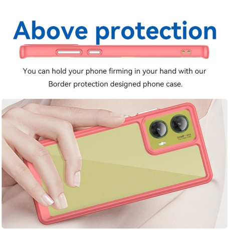 Протиударний чохол Colorful Acrylic Series для Motorola Moto G85 - червоний
