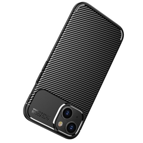 Ударозахисний чохол HMC Carbon Fiber Texture на iPhone 14 Pro - синій