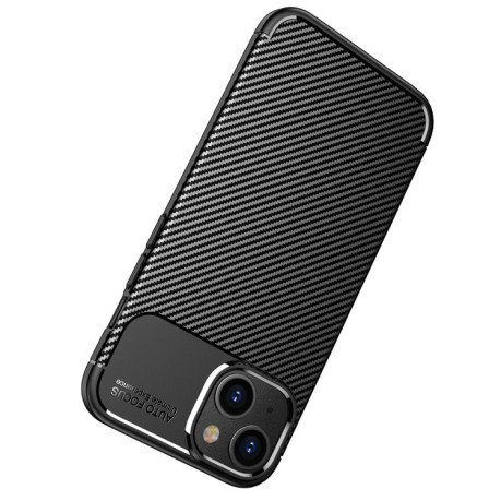 Ударозахисний чохол HMC Carbon Fiber Texture на iPhone 14 Pro Max - синій