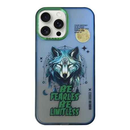 Протиударний чохол Aurora Series Painted Pattern для iPhone 15 Pro - Wolf