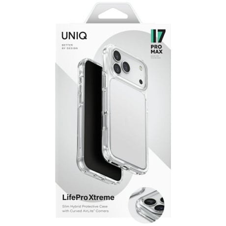 Оригінальний чохол Uniq Lifepro Xtreme на iPhone 17 Pro Max - Transparent