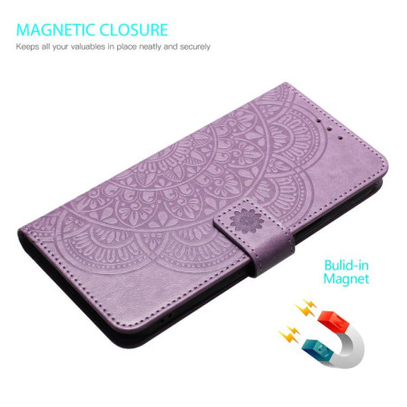 Чохол-книжка Flower Embossed Leather Xiaomi Redmi Note 14 4G 164.48mm - фіолетовий