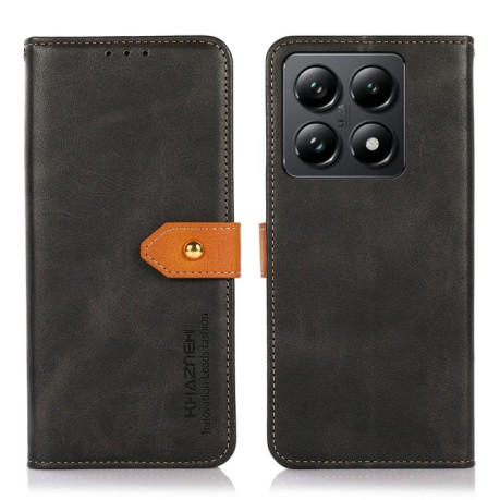 Чохол-книжка KHAZNEH Cowhide Texture на Xiaomi 14T Pro - чорний
