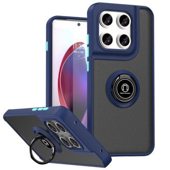 Чохол Q Shadow 1 Series з підставкою на Motorola Edge 70 Pro 5G — темно-синій/небесно-блакитний
