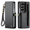 Чехол-книжка CaseMe C22 Card Slots Holder RFID Anti-theft для Samsung Galaxy Fold 7 - черный