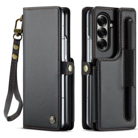 Чехол-книжка CaseMe C22 Card Slots Holder RFID Anti-theft для Samsung Galaxy Fold 7 - черный