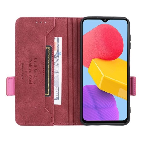 Чохол-книга Magnetic Clasp Flip для Samsung Galaxy M13 4G - червоний