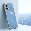 Противоударный чехол XINLI Straight Edge для Motorola Moto G85 - синий