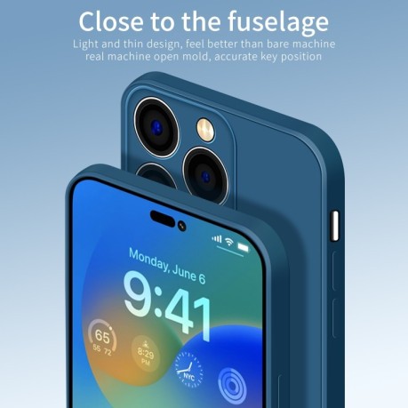 Противоударный чехол PINWUYO Sense Series для  iPhone 14 Pro - синий