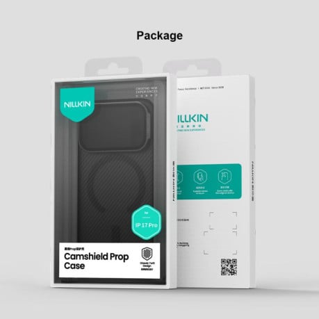 Чохол NILLKIN CamShield Prop Transparent Mirror Cover Translucent на iPhone 17 Pro - чорний