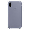 Силиконовый чехол Silicone Case Lavender Gray на iPhone XR