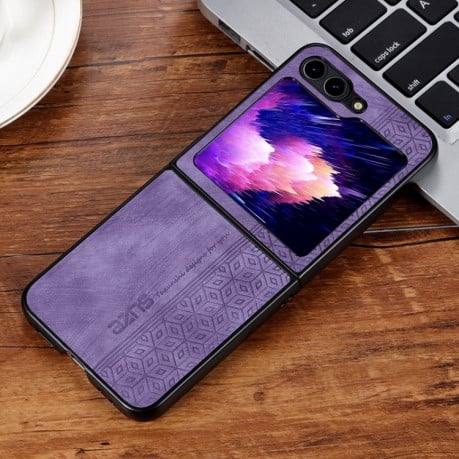 Противоударный чехол ANS 3D Skin Feel для Samsung Galaxy  Flip 6 - фиолетовый