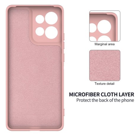 Силіконовий чохол Solid Color Liquid Silicone Motorola Edge 50 Neo / Moto S50 - рожевий