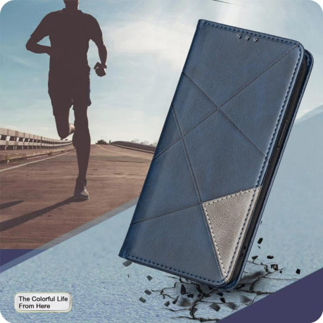 Чехол-книжка Rhombus Texture на Xiaomi Redmi K90 Pro Max/Poco F8 Ultra — синий
