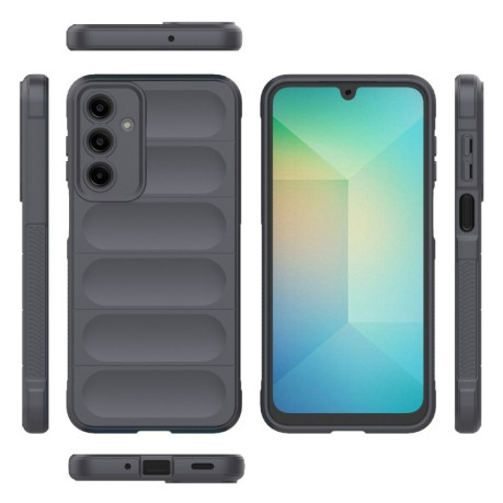 Силиконовый чехол Magic Flannel для Samsung Galaxy A16 5G - темно-серый