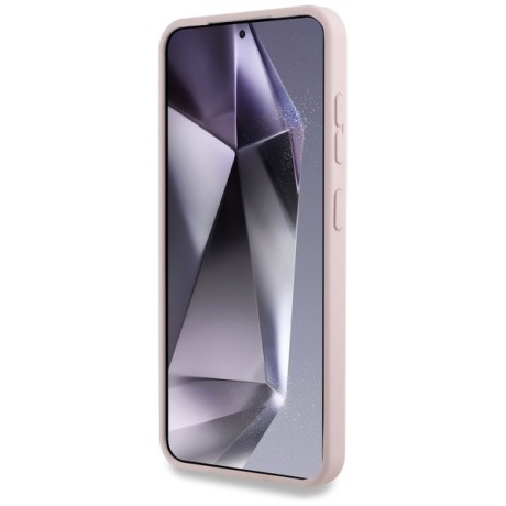 Оригінальний чохол Karl Lagerfeld Silicone Double Heads And Circle MagSafe для Samsung Galaxy S25 Plus - Pink