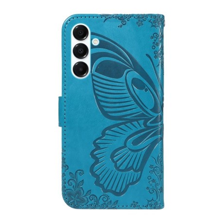 Чохол-книжка Swallowtail Butterfly Embossed Leather для Samsung Galaxy A26 5G - синій