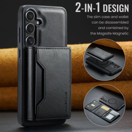 Чохол MAGKING K2 Series з MagSafe RFID+кишенька для карт на Samsung Galaxy S25 FE 5G - чорний