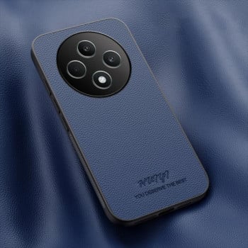 Чехол HUIYI Leather Magnetic для OPPO Reno12 F/12FS  - синий