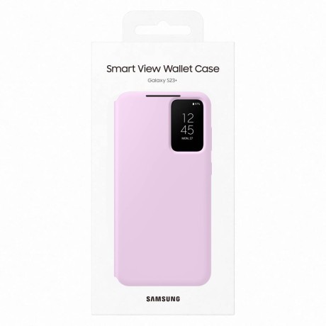 Оригинальный чехол-книжка Samsung Smart View Wallet для Samsung Galaxy S23 Plus - Lilac (EF-ZS916CVEGWW)